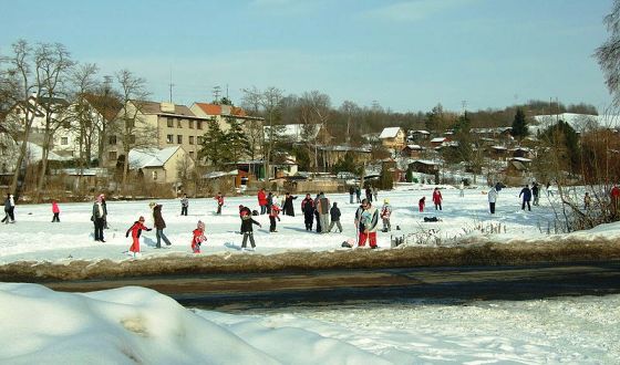 Ice skating