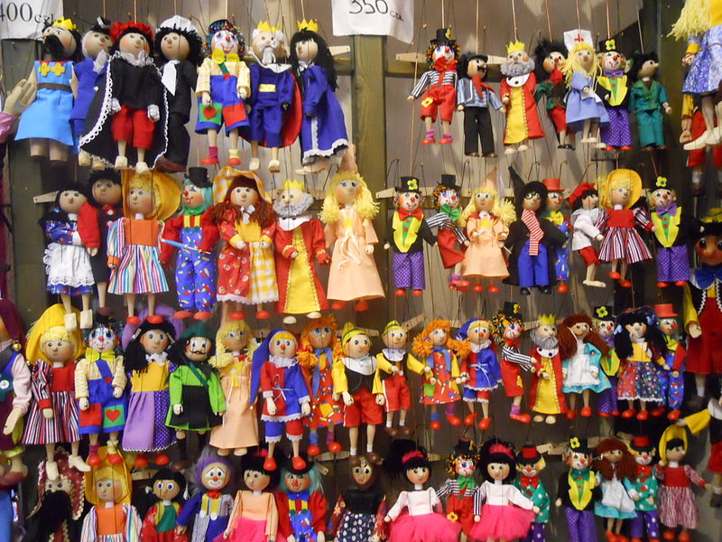 Marionettes in a Prague shop