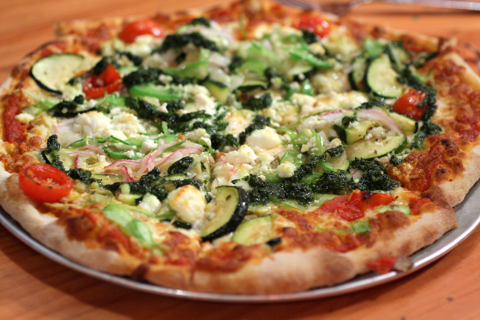 Green Cauliflower Pizza