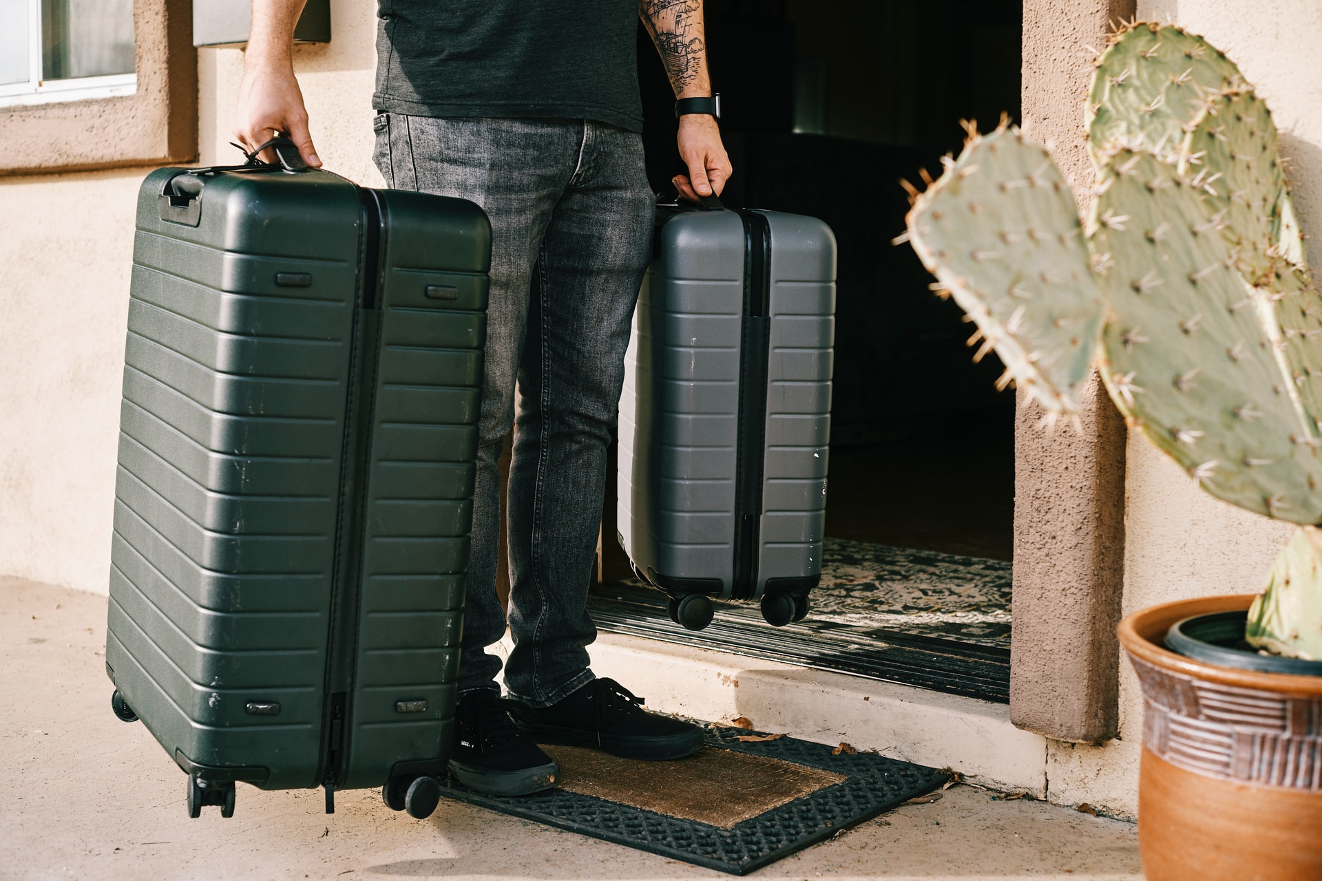 Man with luggage