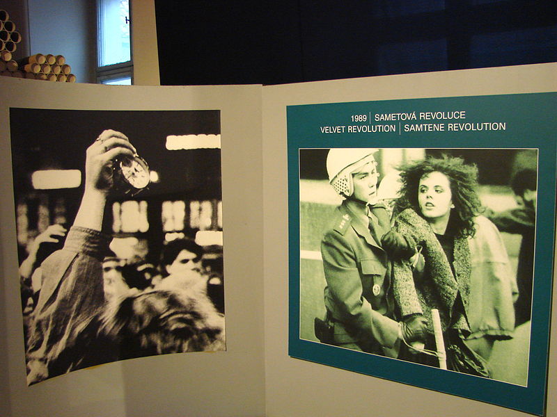 Images of Velvet Revolution 1989 - Museum of Communism - Prague - Czech Republic