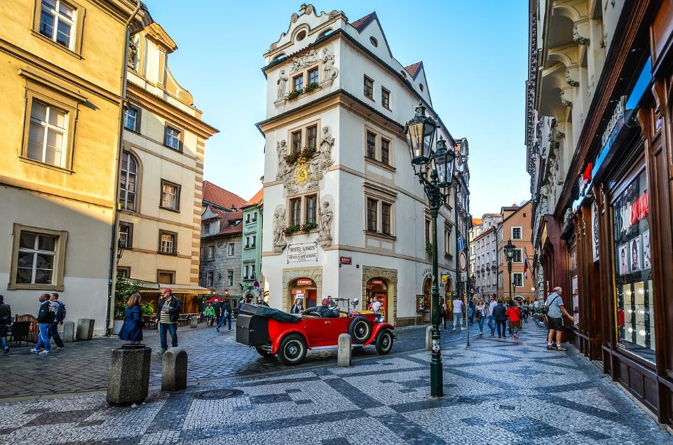Prague cobbled street
