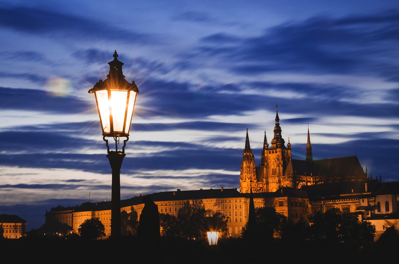 Prague at night